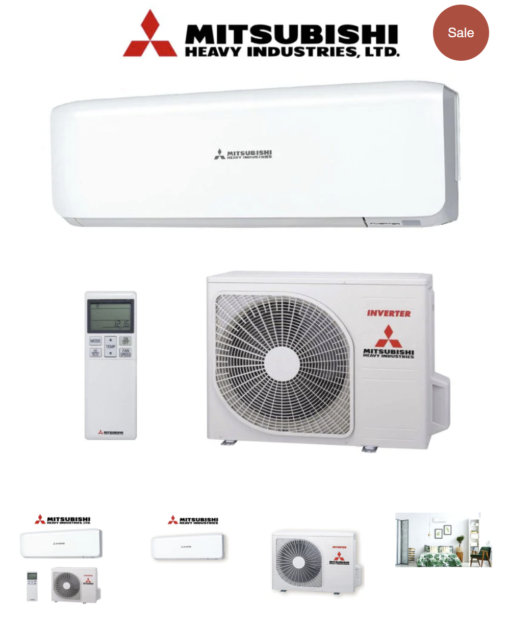 Mitsubishi Heavy Industries 3.5kw Inverter Split System Air Conditioner Reverse Cycle - SRK35ZSA