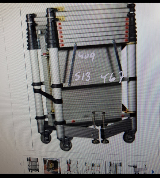 Telescopic Scaffold Aluminum Ladder Portable,Need of every Tradesman