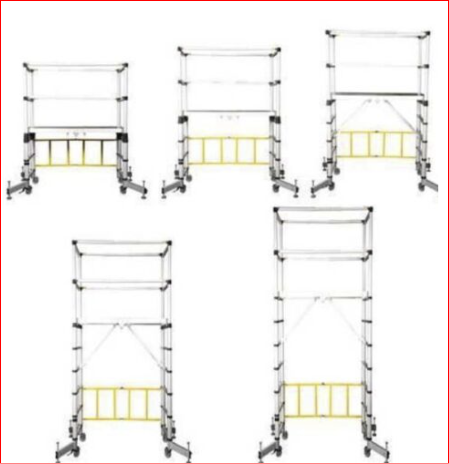 Telescopic Scaffold Aluminum Ladder Portable,Need of every Tradesman