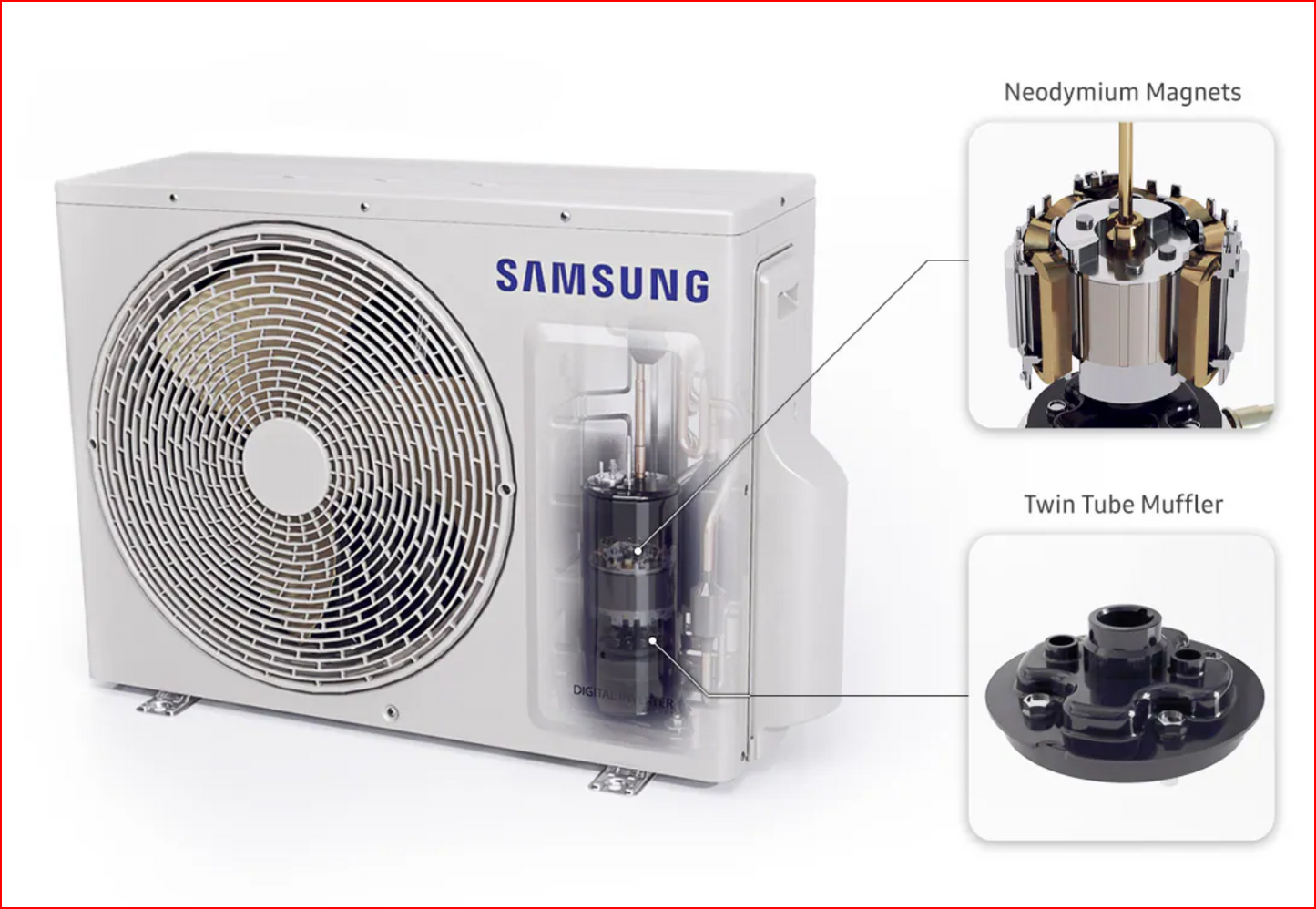 Samsung 8.0kw GEO+ Inverter Split System Reverse Cycle Air Conditioner - AR30TXHYCWK Samsung