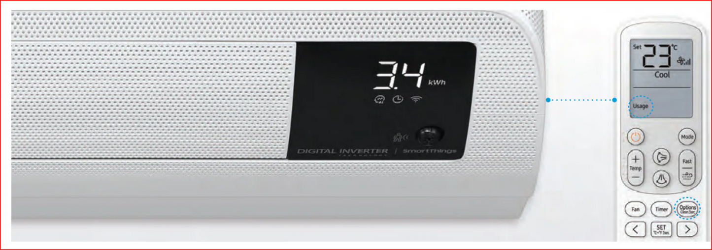 Samsung 8.0kw GEO+ Inverter Split System Reverse Cycle Air Conditioner - AR30TXHYCWK Samsung